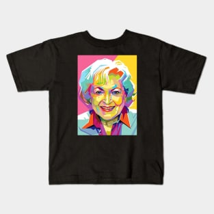 Betty White Paint Kids T-Shirt